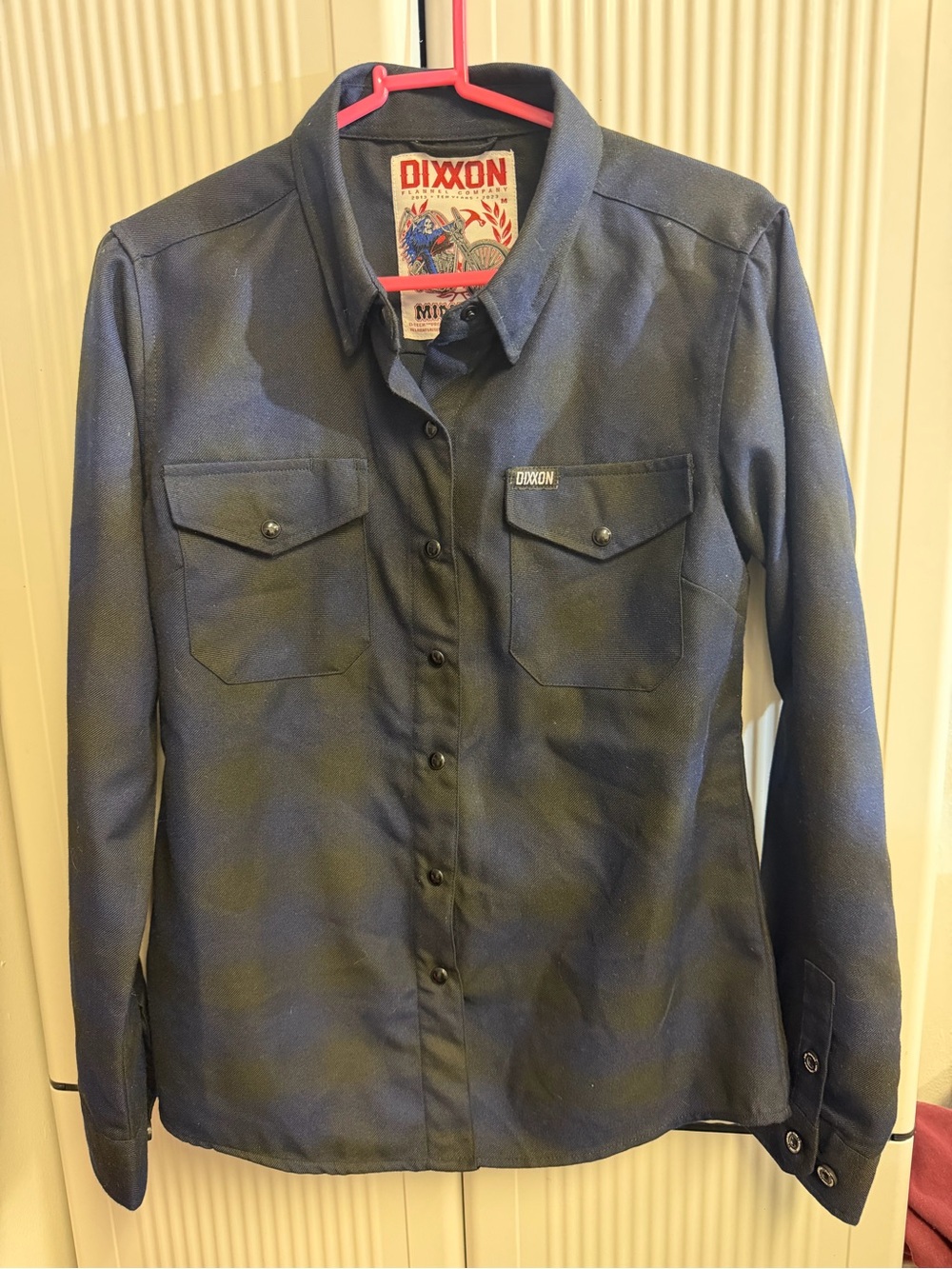 DIXXON Navy Plaid Lightweight Workshirt Jacket